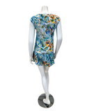 Oh! Zuza 4340 Blue Floral Mix Shorts Modal Pajamas Set Myselflingerie.com