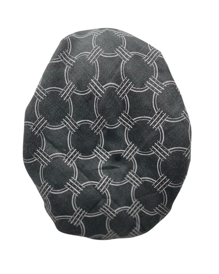 Revaz HS582A Black Chain Adjustable Pre-Tied Bandanna with Velvet Grip Myselflingerie.com