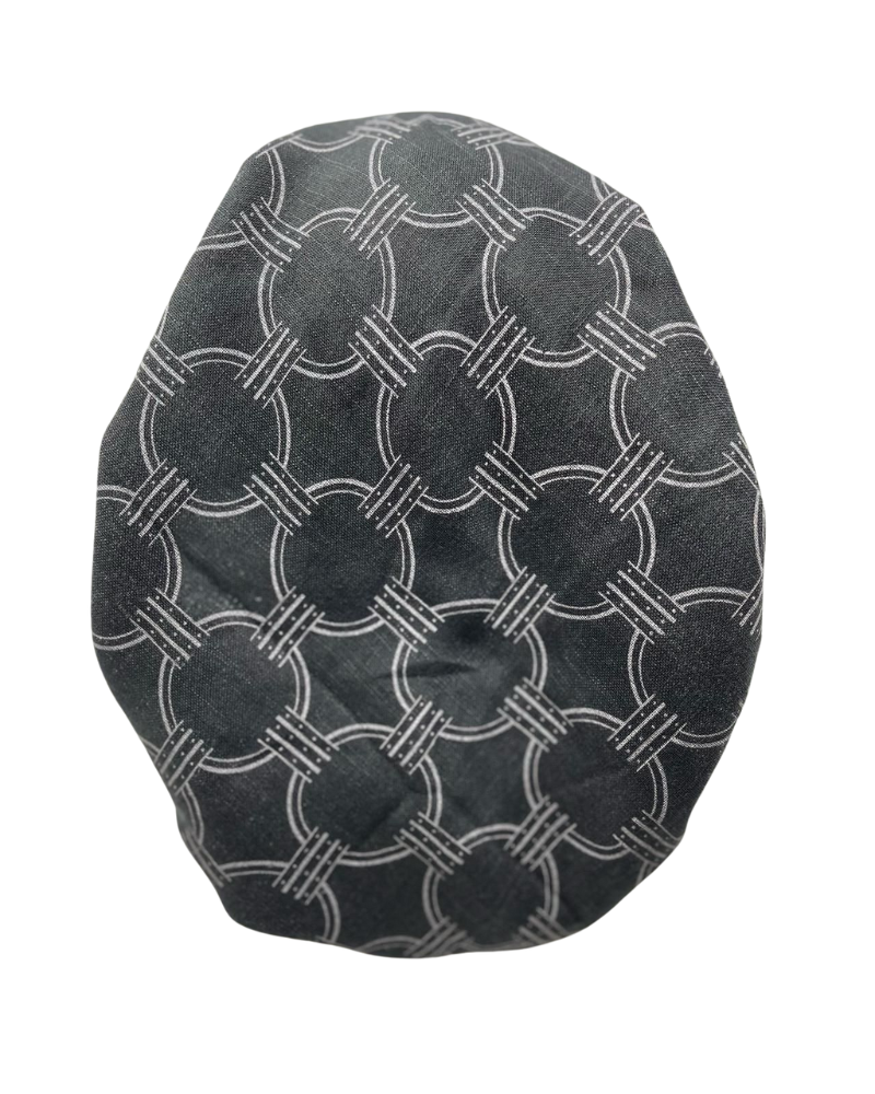 Revaz HS582A Black Chain Adjustable Pre-Tied Bandanna with Velvet Grip Myselflingerie.com