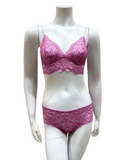 Cosabella PRETA1301+0721 Neela Flower/Flori Pink Pret A Porter Bralette Set Myselflingerie.com