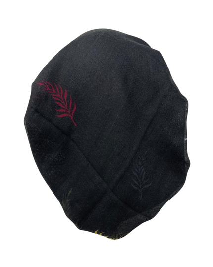Lizi Headwear ALVBLCF Black/Colorful Leaves Pre-Tied Bandanna with Full Grip myselflingerie.com