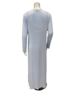 Verdiani 4409 Pale Blue Sheer Lace Applique Pull On Modal Nightgown Myselflingerie.com