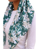 Scarf Bar Emerald Garden Classic Pre-Tied Bandanna with Velvet Grip Myselflingerie.com