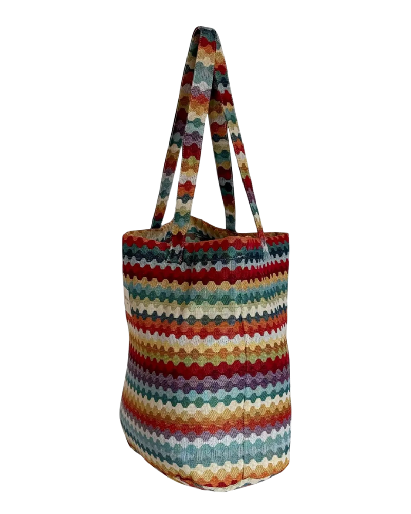 De La Mur BOSGRITZO Multicolor Ritzo Large Tote Bag Myselflingerie.com