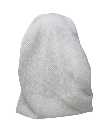 Royal T TSFVS-OB-WH Solid White Crinkle Open Back Pre-Tied Bandanna with Velvet Grip Myselflingerie.com