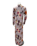 Verdiani 4214 Mauve Floral Print V Neck Pull On Modal Nightgown Myselflingerie.com