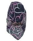 It's Younique OB-HEART-BLK Penciled Hearts Pre-Tied Open Back Bandanna with Velvet Grip Myselflingerie.com