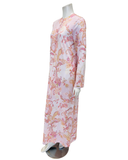 Furstenburg Rose Paisley Button Down Cotton Blend Nightgown