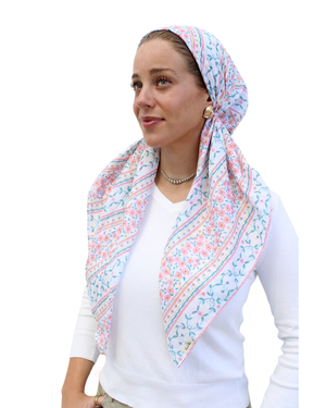 Scarf Bar Spring Festival Classic Pre-Tied Bandanna with Velvet Grip