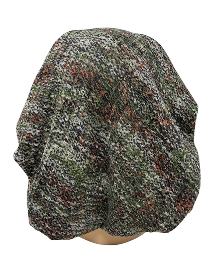 Triple Up BL1043 Olive & Rust Mix Knit Lined Pre-Tied Bandanna Myselflingerie.com Myselflingerie.com