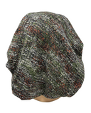Triple Up BL1043 Olive &amp; Rust Mix Knit Lined Pre-Tied Bandanna Myselflingerie.com Myselflingerie.com