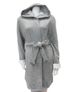 altimge2 for Fleur't Heather Grey Cozy Short Morning Robe Myselflingerie.com