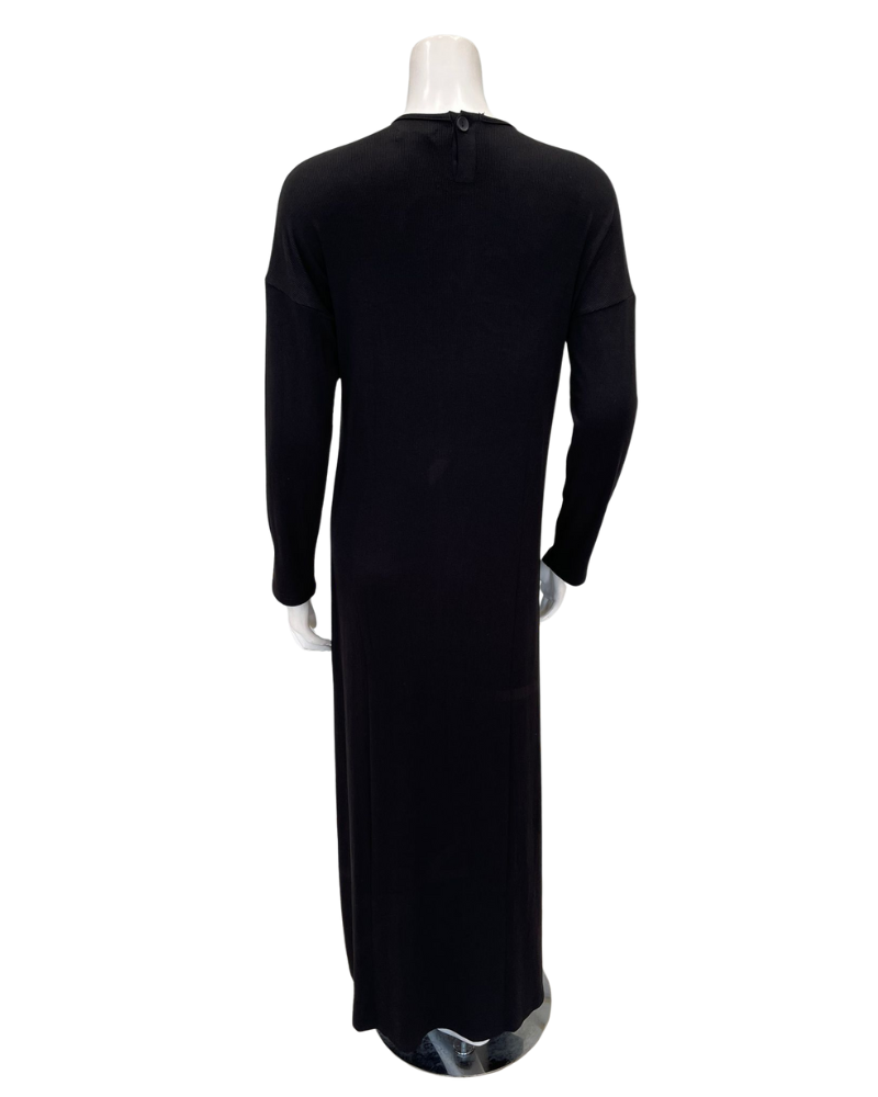 Mega Dreams 92521 Blue Flower Ribbed Pull On Modal Nightgown Myselflingerie.com