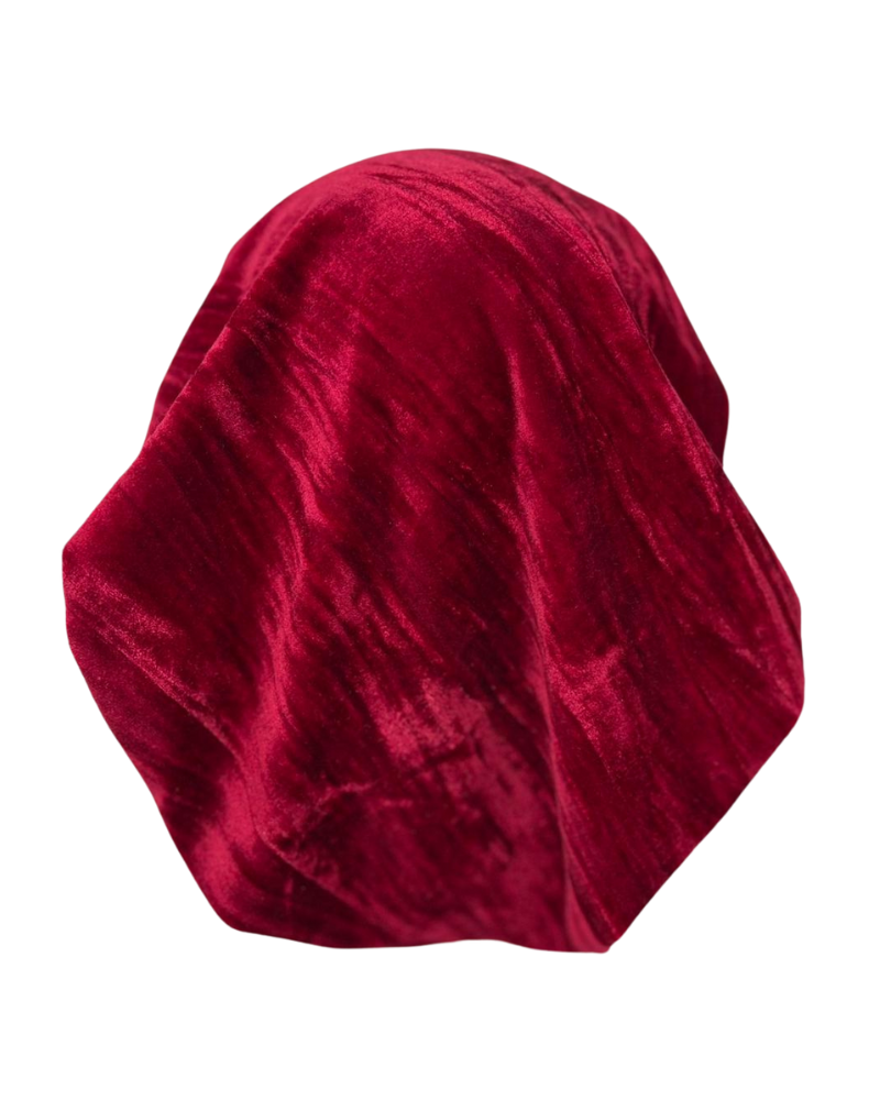 Cherie HA-DESVLVT-BRY Berry Designed Adjustable Pre-Tied Bandanna Myselflingerie.com