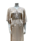 Mari M. 36218 Cream Classic Poly Silk Kaftan Gown Myselflingerie.com