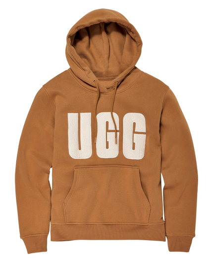 1144506 Chestnut/Plaster Rey UGGFluff Logo Hoodie