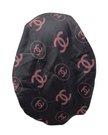 Revaz HS659A/N Black/Burgundy C Design Adjustable Pre-Tied Bandanna with Velvet Grip Myselflingerie.com