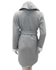 altimge3 for Fleur't Heather Grey Cozy Short Morning Robe Myselflingerie.com