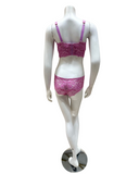 Cosabella PRETA1383+0721 Neela Flower/Flori Pink Curvy Pret A Porter Bralette Set Myselflingerie.com