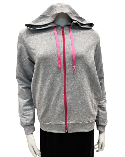 The Star Story 10-874 Flowers Embroidered Black Cotton Teen Hoodie Myselflingerie.com