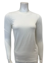 Gemsli Ivory Modal Long Sleeve Shell Adjustable Neck