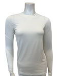 Gemsli Ivory Modal Long Sleeve Shell Adjustable Neck