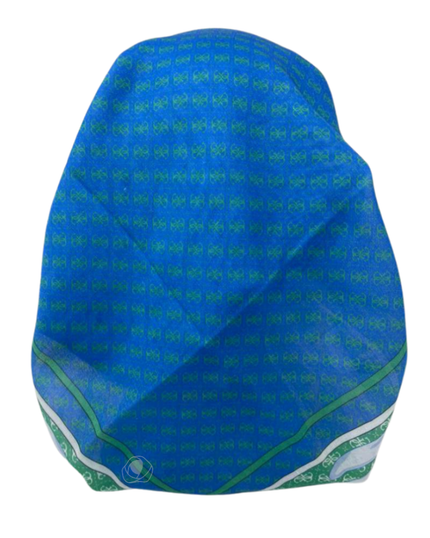 OB-GUCBE-RO Royal Blue Gucci Inspired Belts Pre-Tied Open Back Bandanna with Velvet Grip