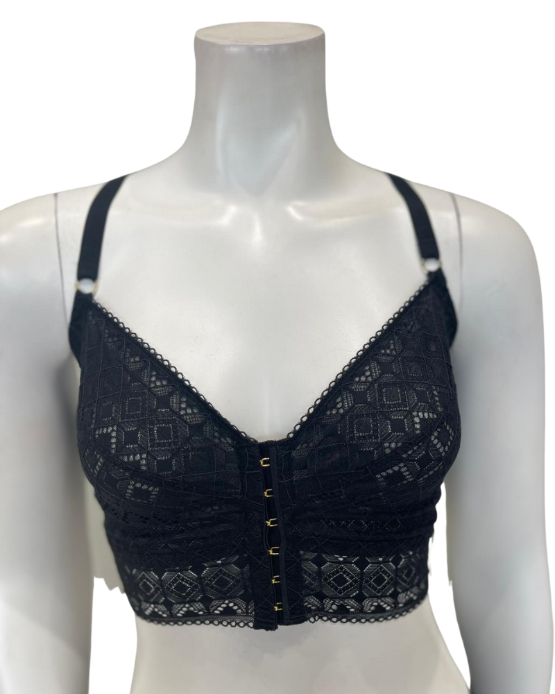 Cosabella BASIL1362 + 0741 Basilica Black Curvy Bralette Set Myselflingerie.com