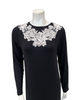 Verdiani 4435 Black/Pink Necklace Lace Applique Pull On Modal Nightown Myselflingerie.com