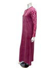 Nico Italy AP834VPK Pink Leopard Print Velour Snap Front Nightgown Myselflingerie.com