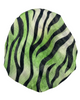 It's Younique PP-ZEB-GN Green Zebra Stripes Pre-Tied Bandanna with Velvet Grip Myselflingerie.com