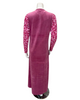 Nico Italy AP834VPK Pink Leopard Print Velour Snap Front Nightgown Myselflingerie.com