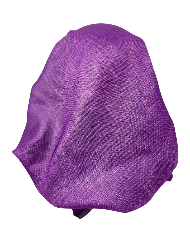 It's Younique PP-SHIM-PU Solid Purple Shimmer Pre-Tied Bandanna with Velvet Grip Myselflingerie.com