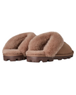 UGG 5125 Rocky Oak Coquette Clog Suede Slippers with Fur Trim Myselflingerie.com