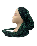 Ahead Green Crescents Israeli Style Long Tails Pre-Tied Bandanna