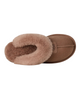 UGG 5125 Rocky Oak Coquette Clog Suede Slippers with Fur Trim Myselflingerie.com