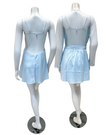 Flora Nikrooz 8060+8061 Ice Blue Showstopper Chemise & Robe Set Myselflingerie.com