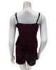Jackie O'CS-F Fuschia Cut Velvet Cami Top & Shorts Set Myselflingerie.com