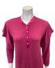 Iora Lingerie 25222M Magenta V Neck Flutter Sleeve Modal Pajamas Set Myselflingerie.com