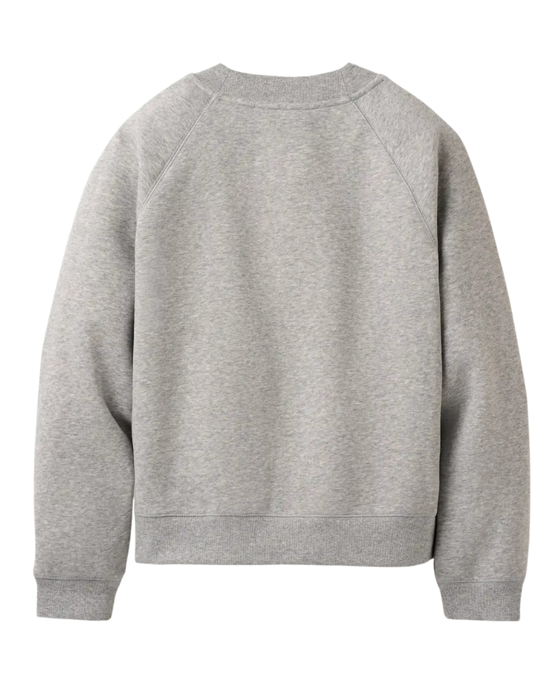 UGG 1171477 Grey Heather UGG Logo Crewneck Sweater Myselflingerie.com