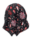 Cherie HA-PLKN-BLKRD Black/Red Plaid Knit Adjustable Pre-Tied Bandanna Myselflingerie.com