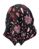 Cherie HA-PLKN-BLKRD Black/Red Plaid Knit Adjustable Pre-Tied Bandanna Myselflingerie.com