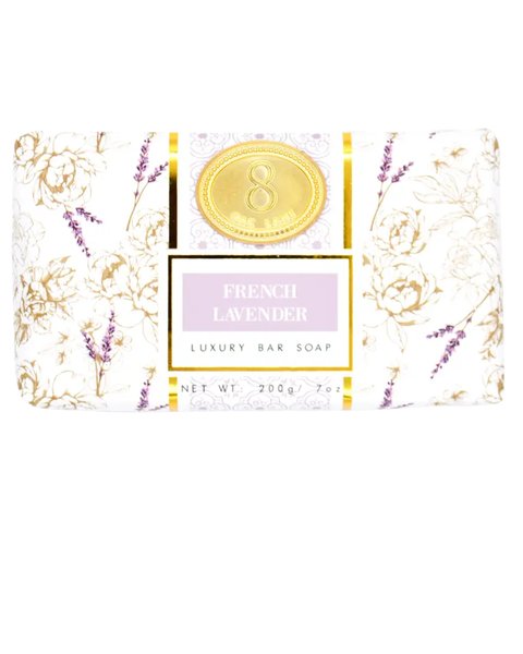 8 Oak Lane EBARA-006 French Lavender Wrapped Bar Soap