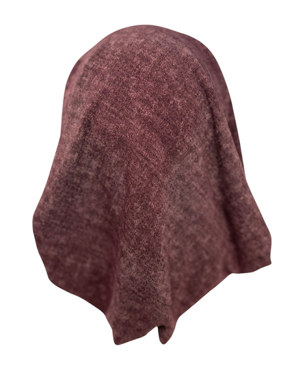 Triple Up BUL443 Burgundy Denim Unlined Pre-Tied Bandanna Myselflingerie.com