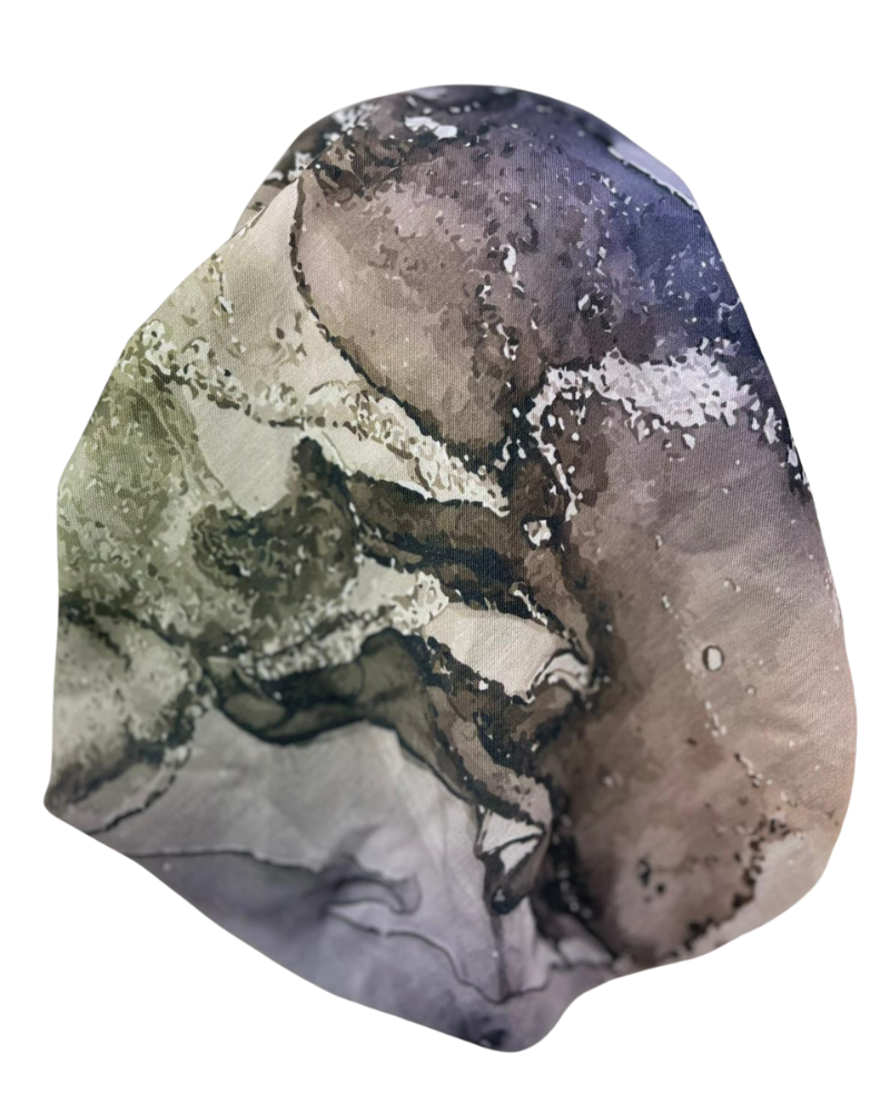 It's Younique PP-WA-BL Blue Watercolor Pre-Tied Bandanna with Velvet Grip Myselflingerie.com