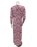 Plush PM N5114-25 Multi Print Azalea Design Cotton Button Down Nightgown Myselflingerie.com