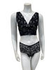 Cosabella PARAD1303 + 0771 Black/Gold Paradiso Curvy Bralette Set Myselflingerie.com