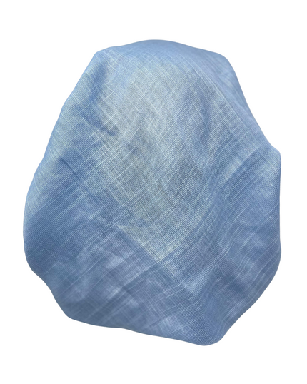 It's Younique PP-SHIM-SLATE Solid Slate Blue Shimmer Pre-Tied Bandanna with Velvet Grip Myselflingerie.com