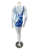 Gottex 25MC173U Blue Multi Memories of Capri High Neck Swimsuit Myselflingerie.com