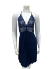 Oh! Zuza M4315 Navy Lace Sheer Chemise Myselflingerie.com
